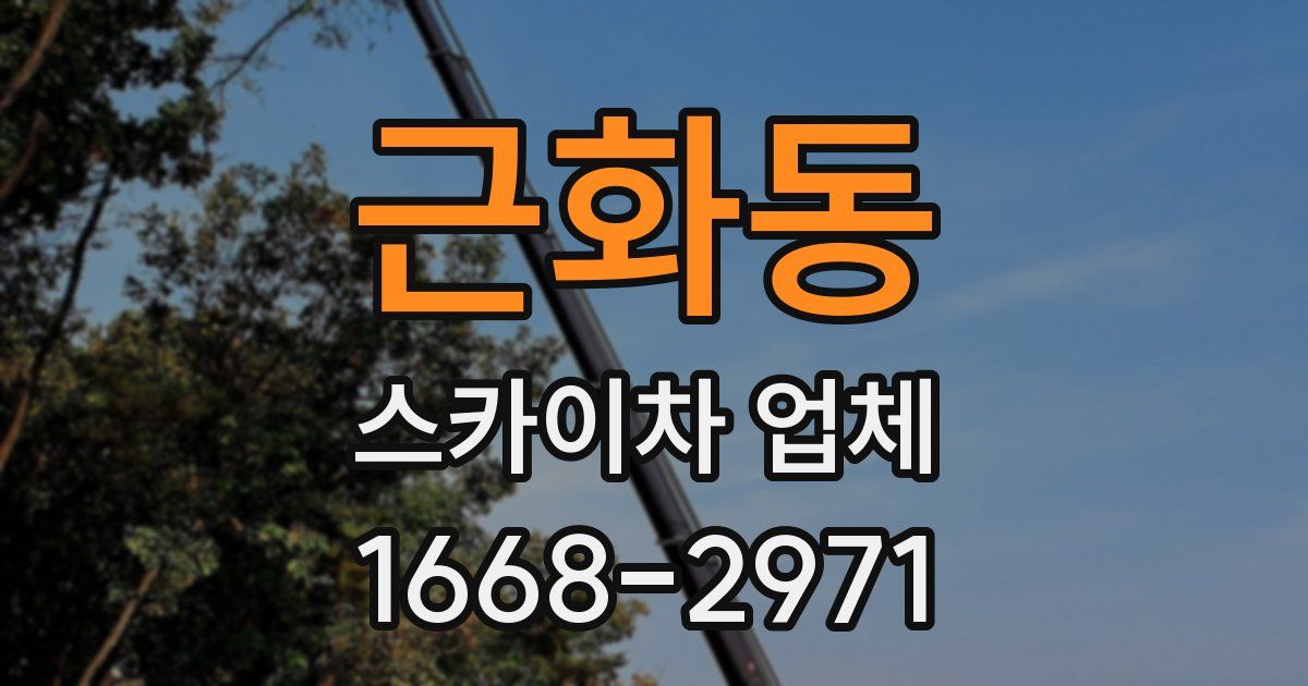근화동 스카이차 업체