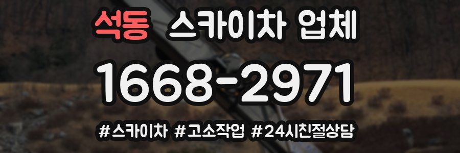 석동 스카이차 업체