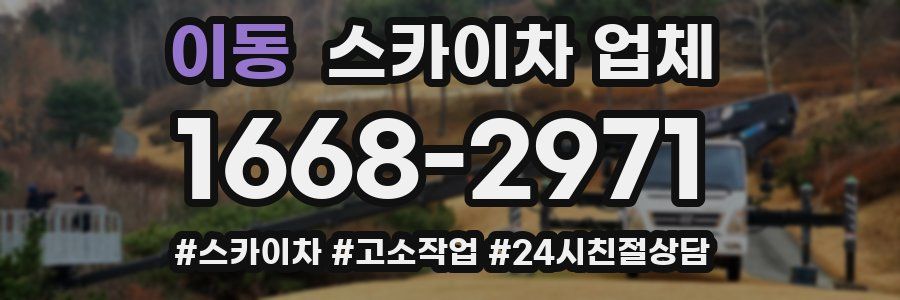 이동 스카이차 업체