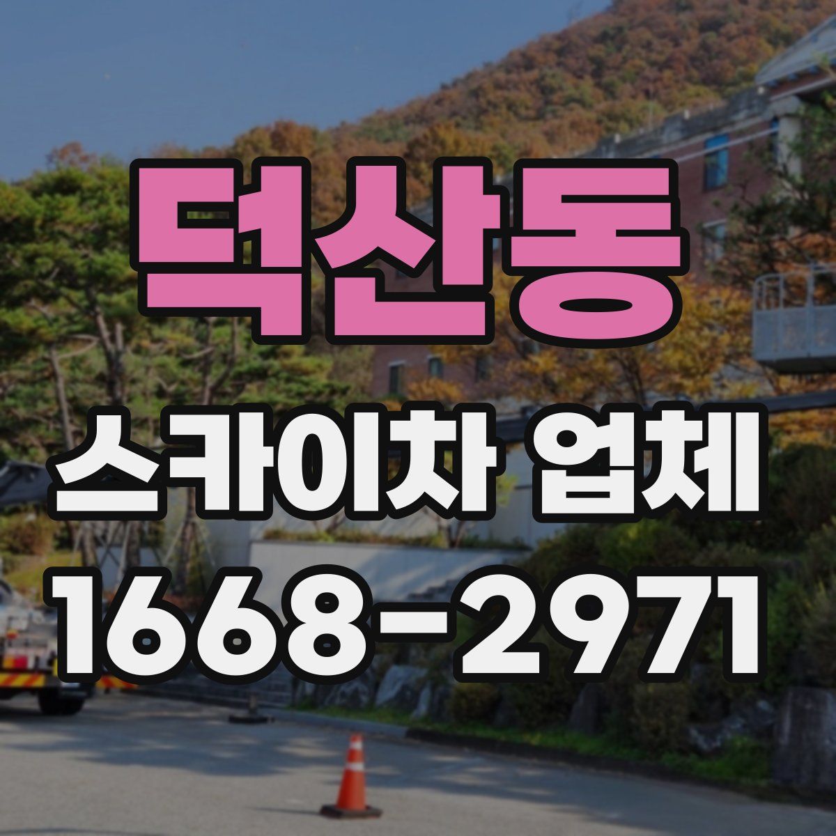 덕산동 스카이차 업체