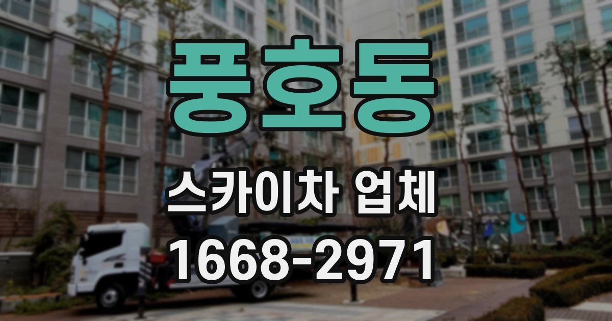 풍호동 스카이차 업체