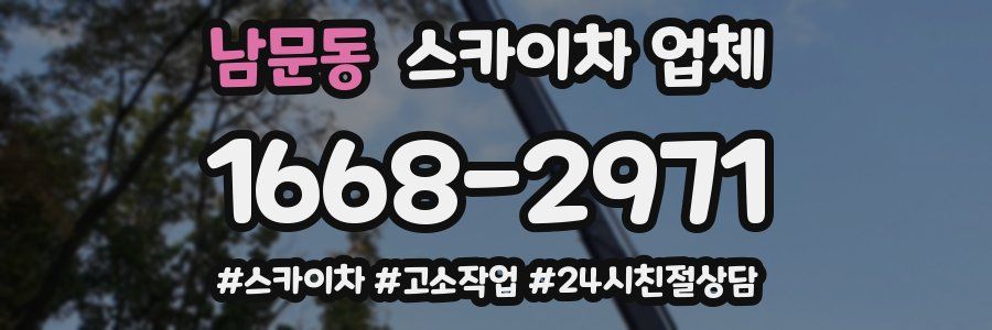 남문동 스카이차 업체