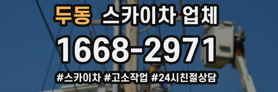 두동 스카이차 업체