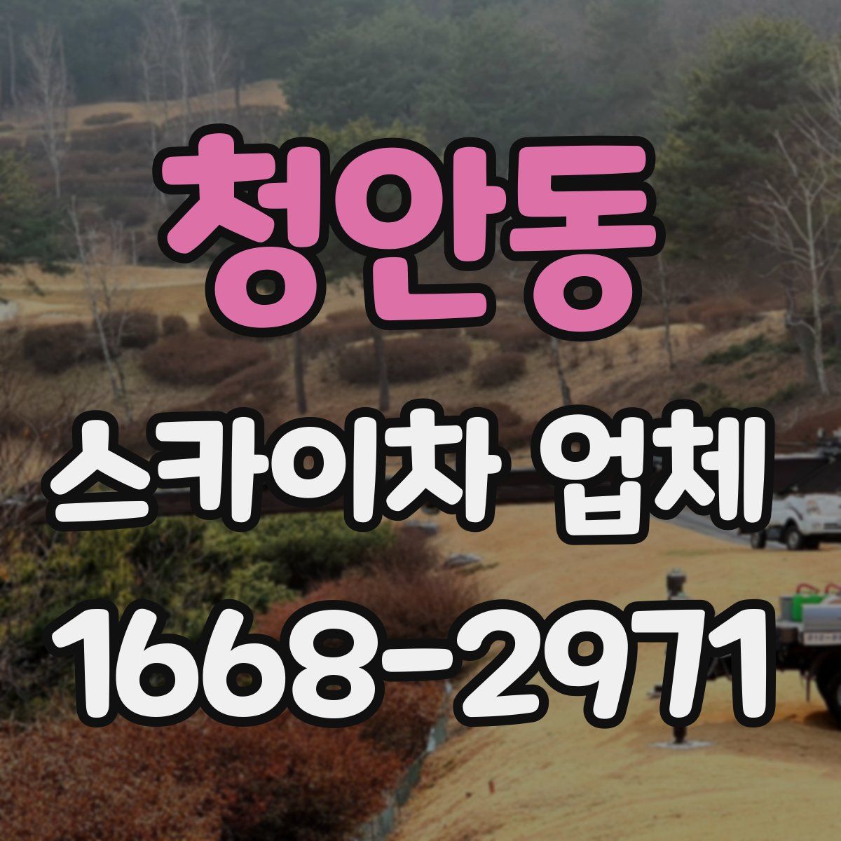 청안동 스카이차 업체
