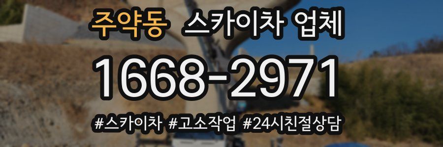 주약동 스카이차 업체