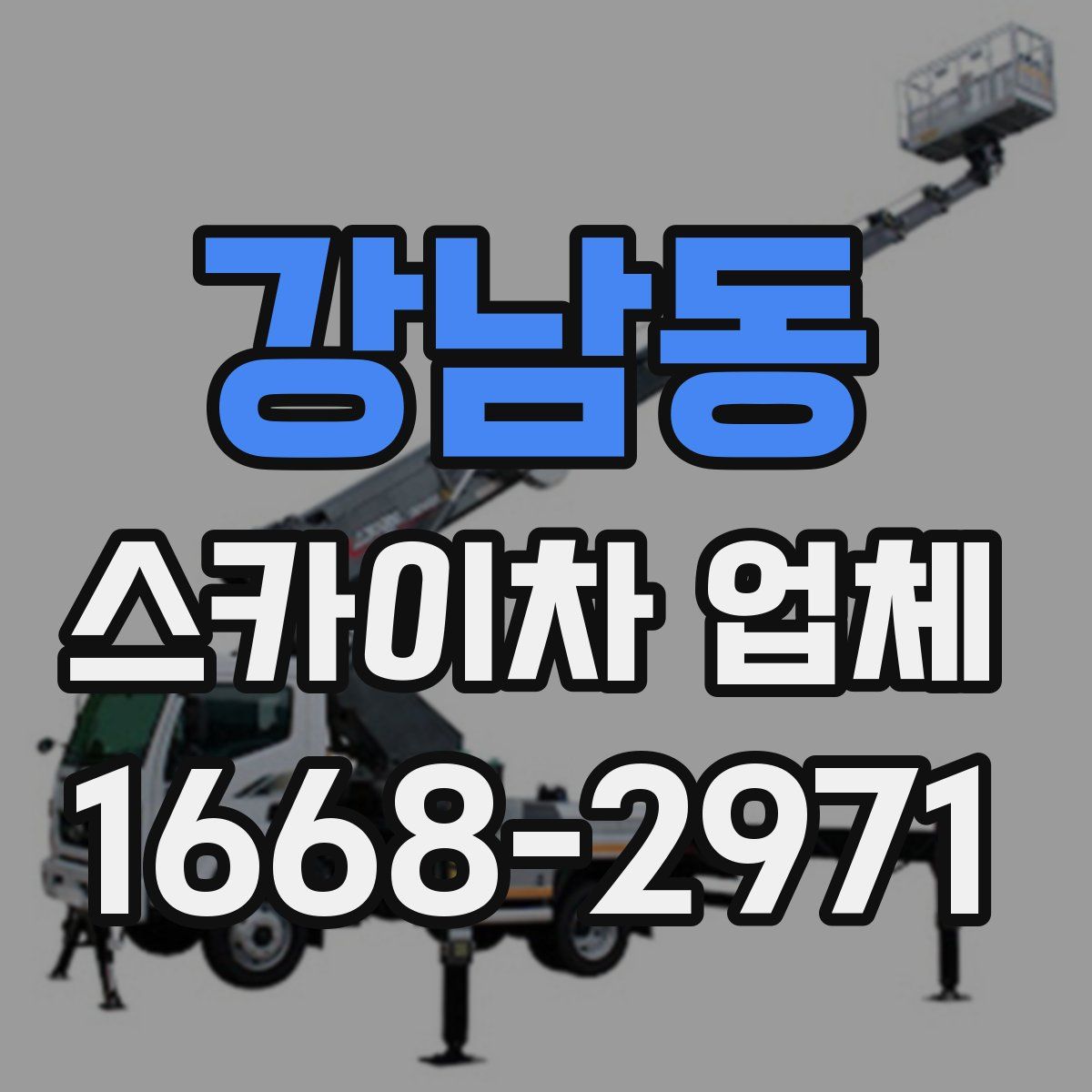 강남동 스카이차 업체
