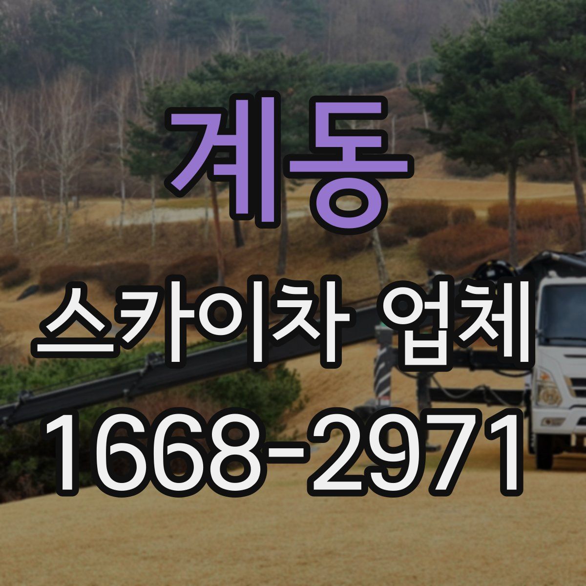 계동 스카이차 업체