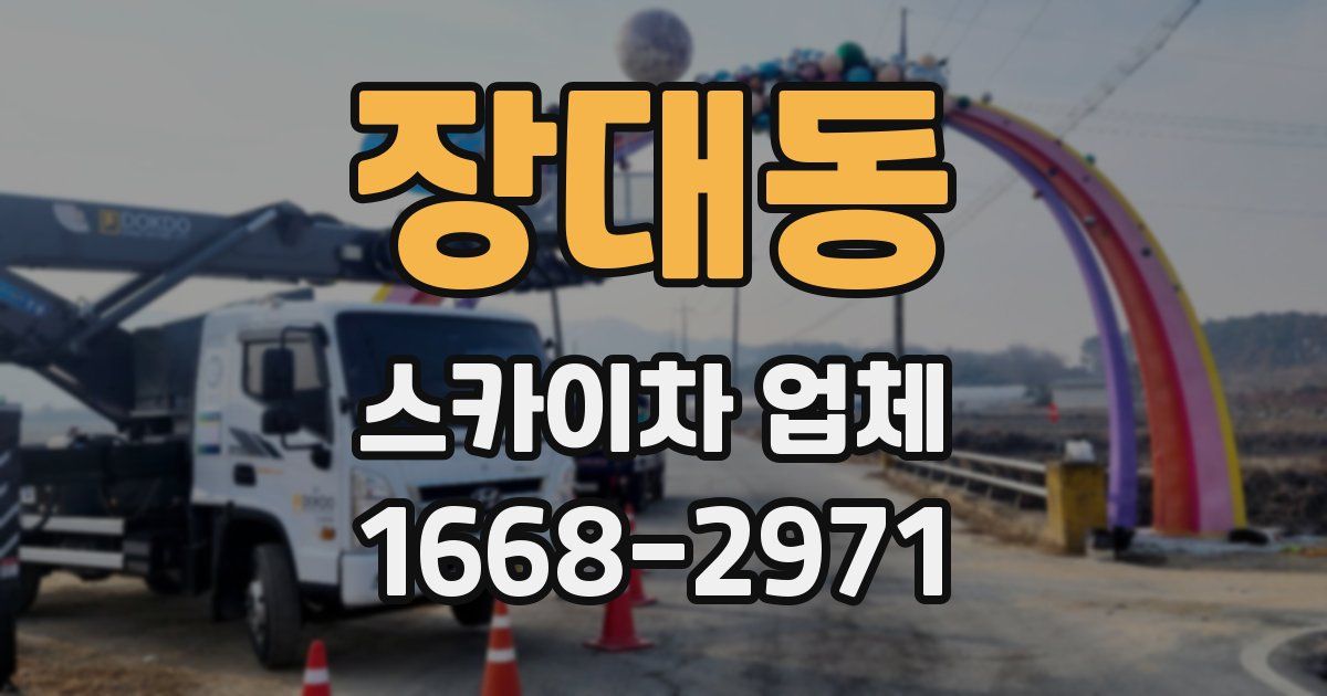 장대동 스카이차 업체