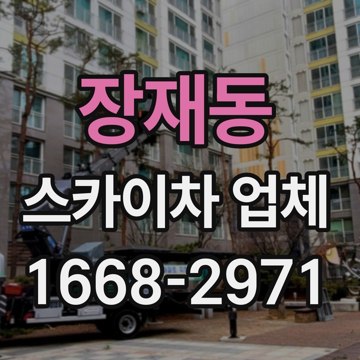 장재동 스카이차 업체 예약 전에 알아두면 좋은 정보