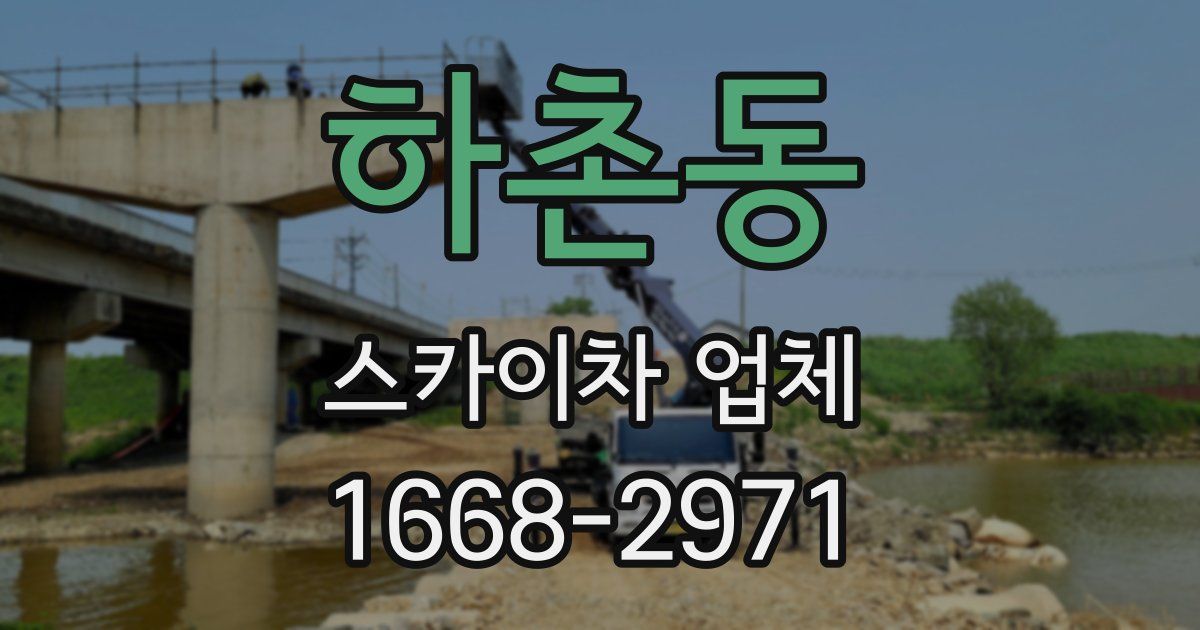 하촌동 스카이차 업체