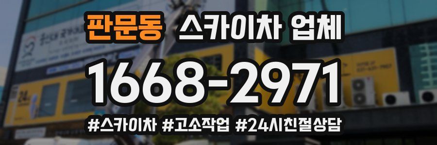 판문동 스카이차 업체