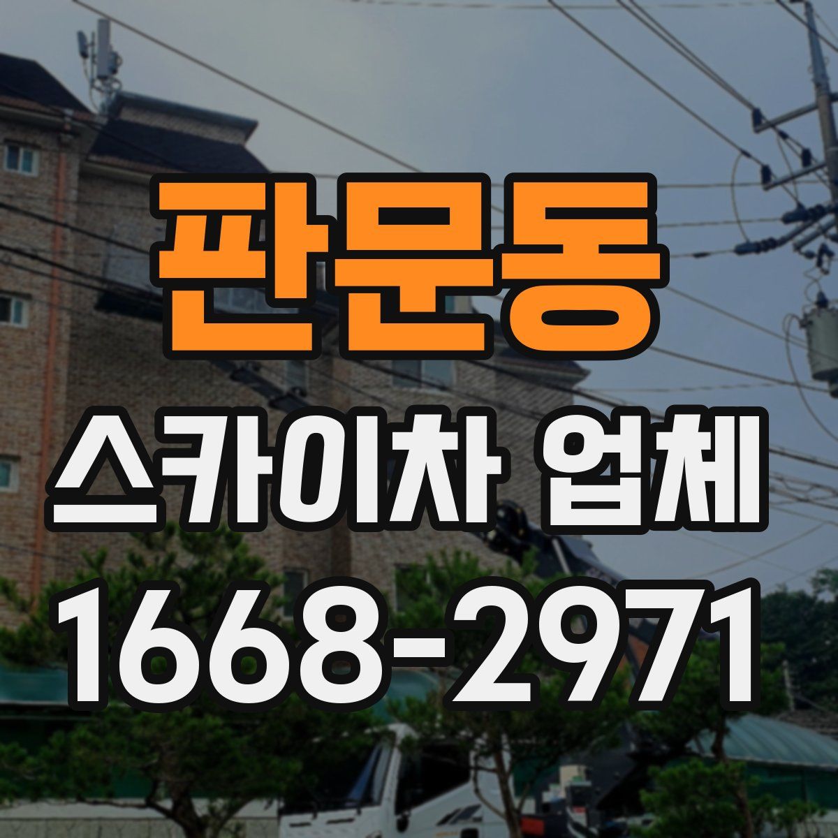 판문동 스카이차 업체