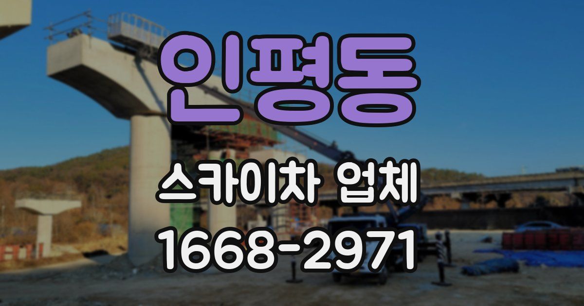 인평동 스카이차 업체
