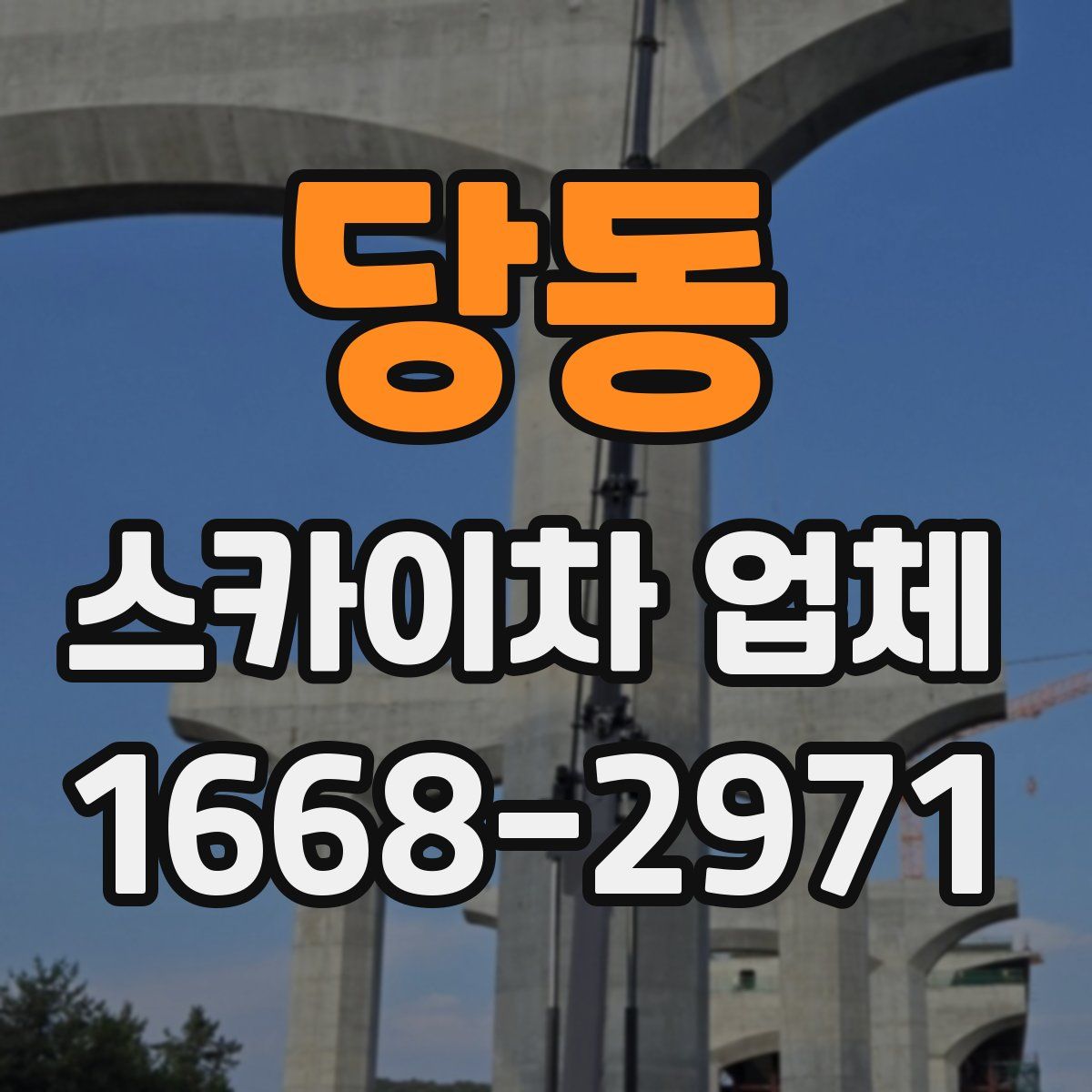 당동 스카이차 업체