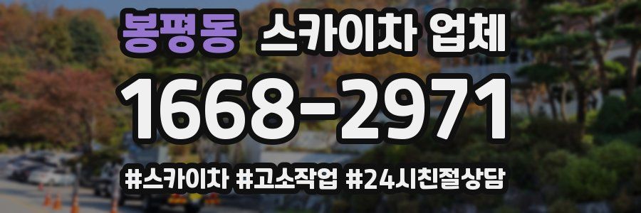 봉평동 스카이차 업체