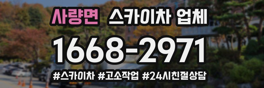 사량면 스카이차 업체