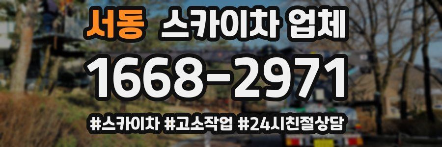 서동 스카이차 업체
