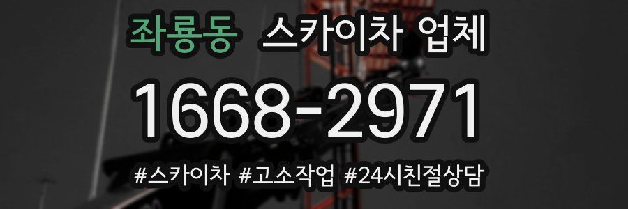 좌룡동 스카이차 업체