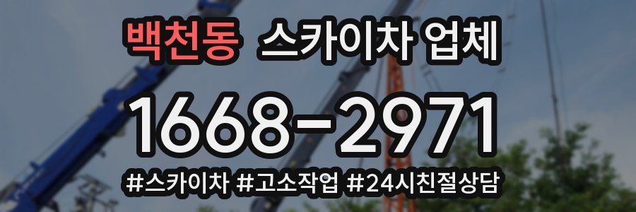 백천동 스카이차 업체