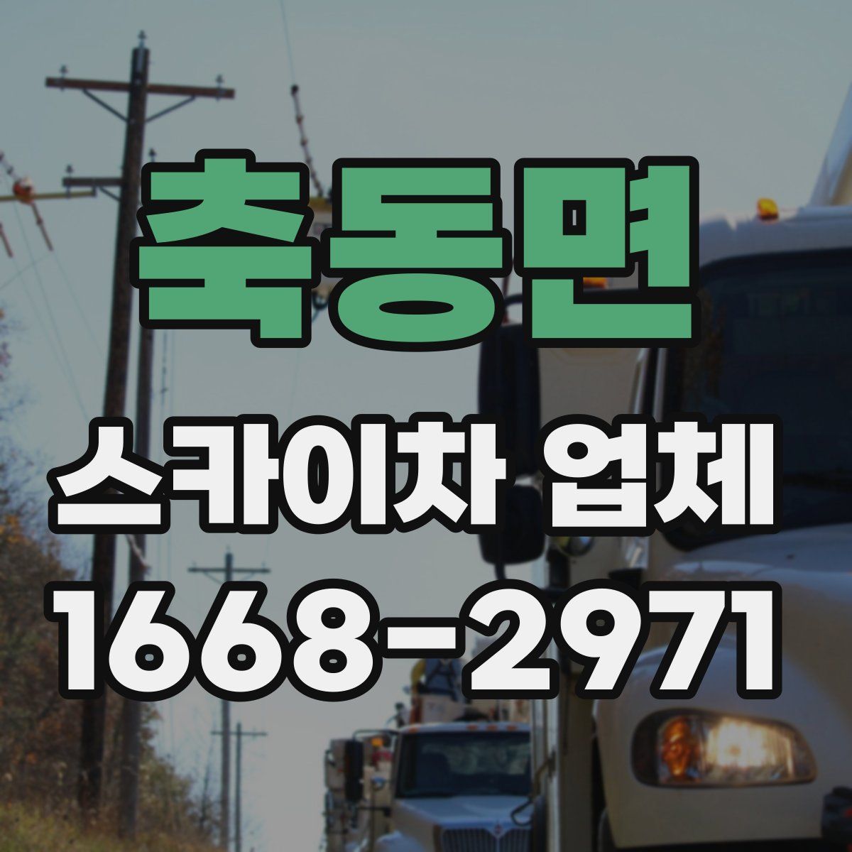 축동면 스카이차 업체