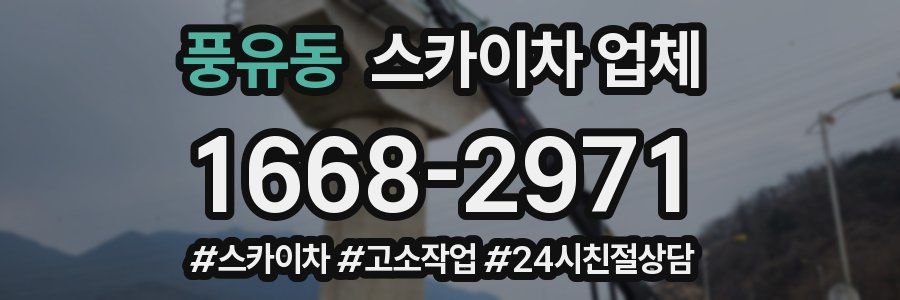 풍유동 스카이차 업체