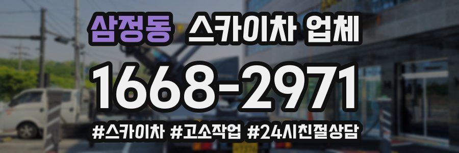 삼정동 스카이차 업체