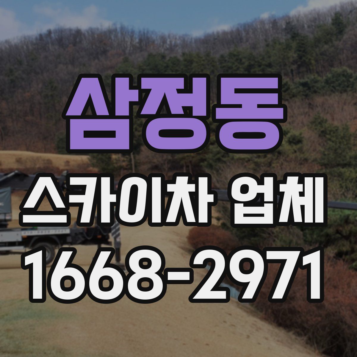 삼정동 스카이차 업체