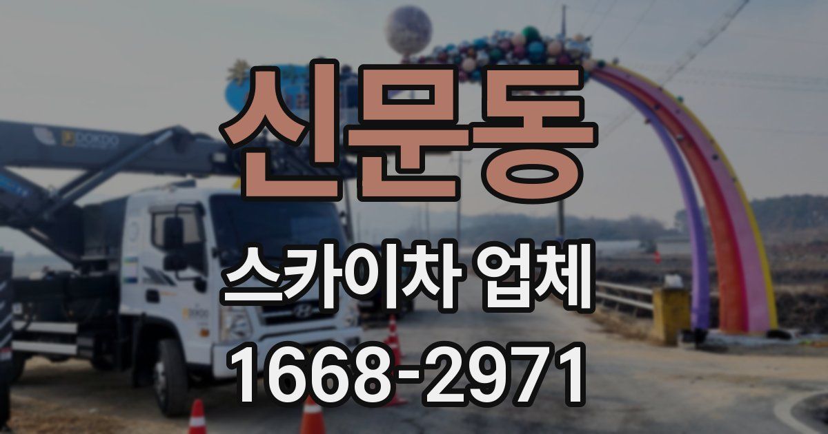 신문동 스카이차 업체
