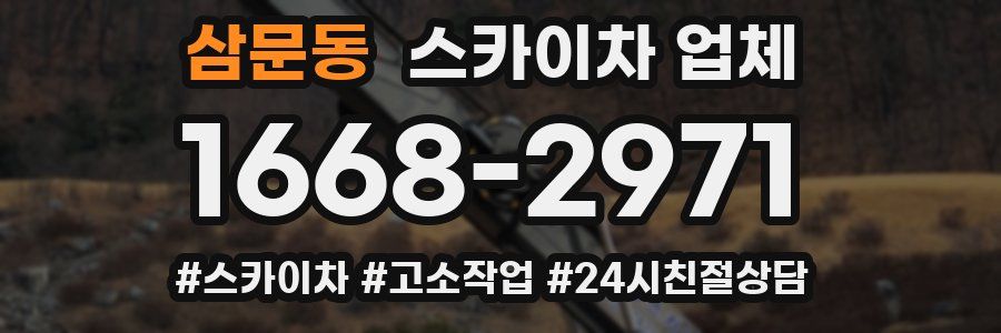 삼문동 스카이차 업체