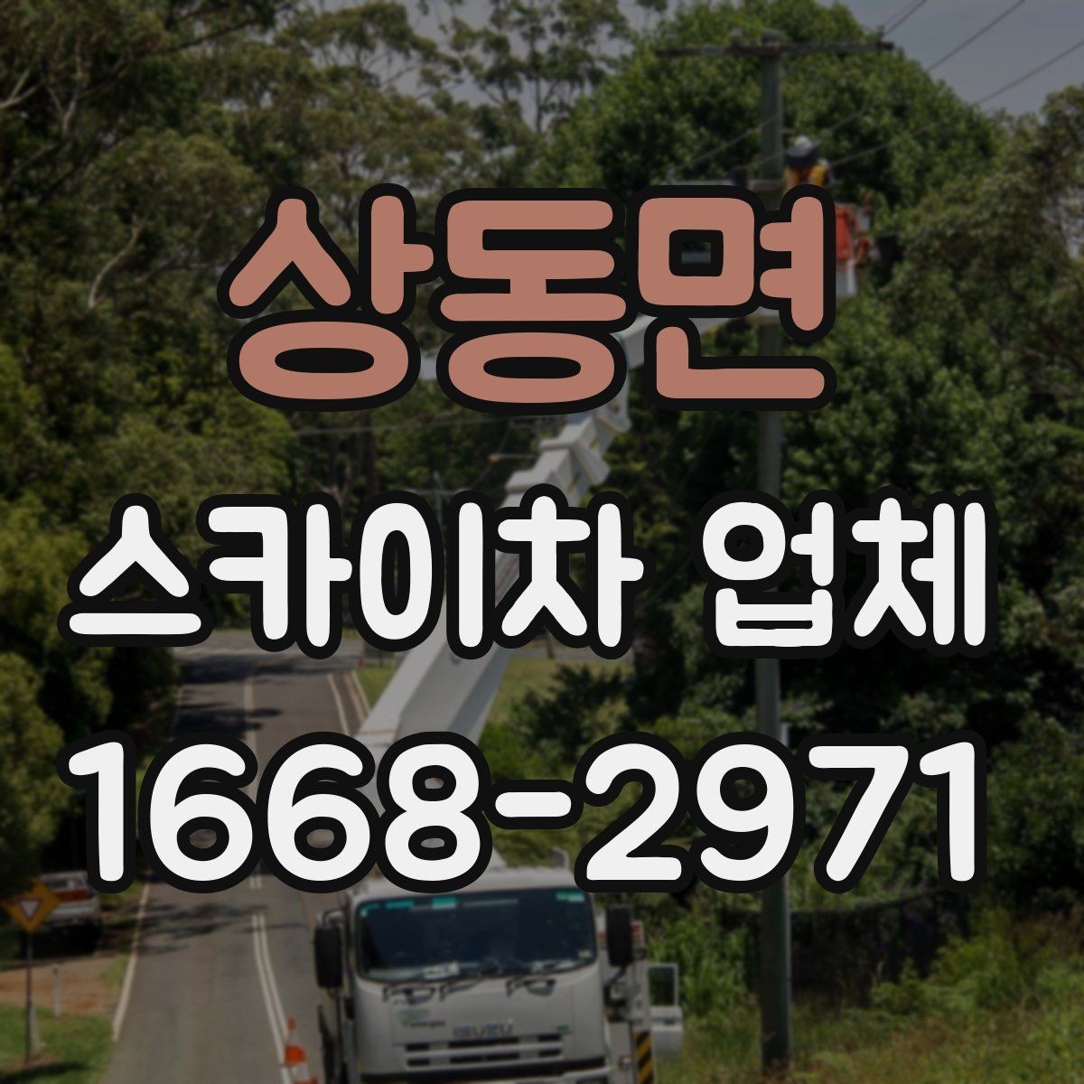 상동면 스카이차 업체 이용 시 작업 환경에 맞는 선택 기준