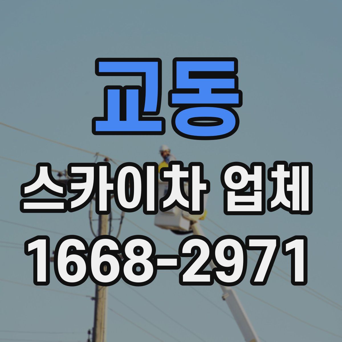 교동 스카이차 업체