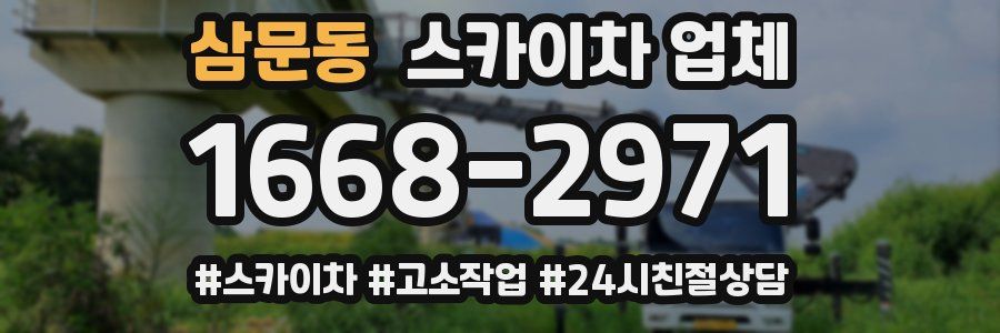 삼문동 스카이차 업체