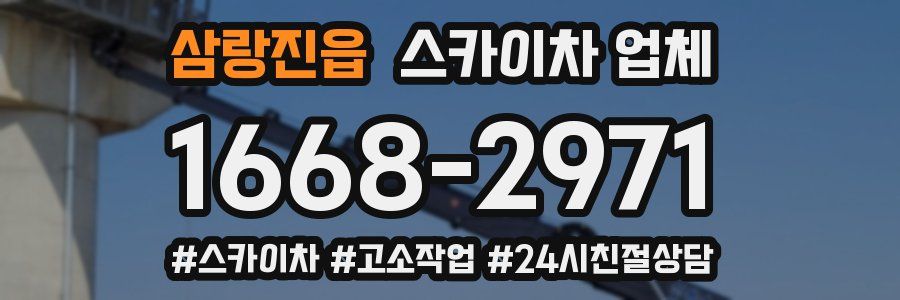삼랑진읍 스카이차 업체