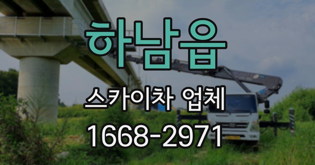 하남읍 스카이차 업체
