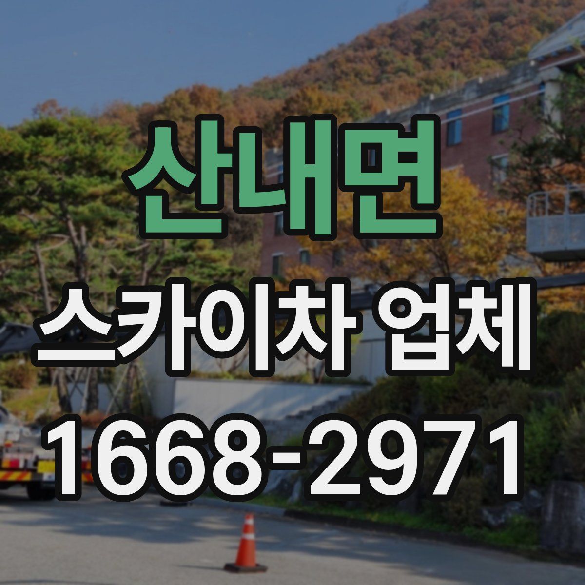 산내면 스카이차 업체