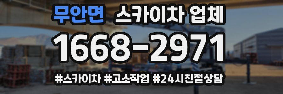 무안면 스카이차 업체
