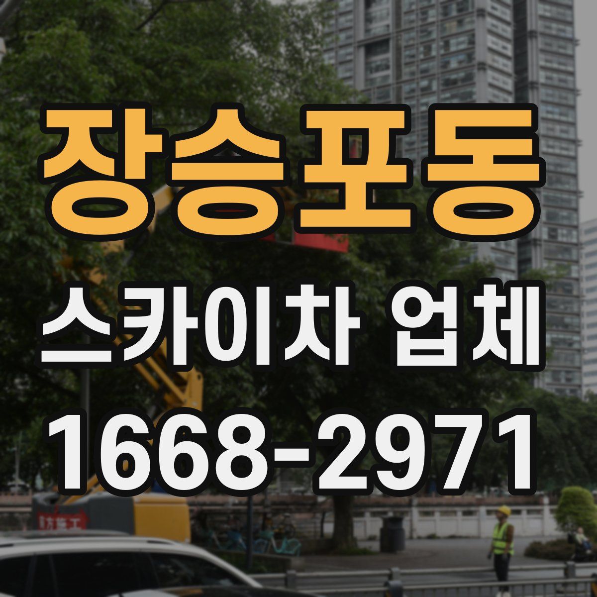 장승포동 스카이차 업체