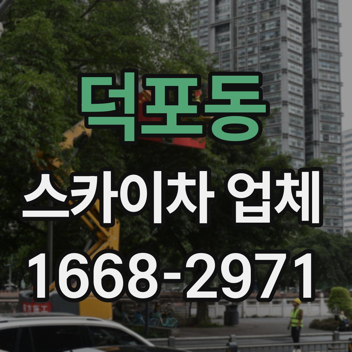 덕포동 스카이차 업체