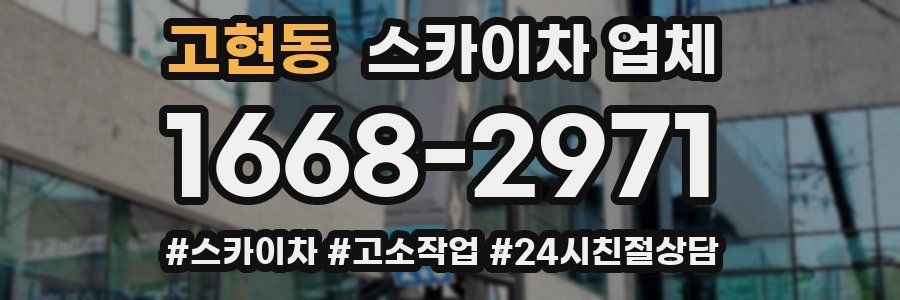 고현동 스카이차 업체
