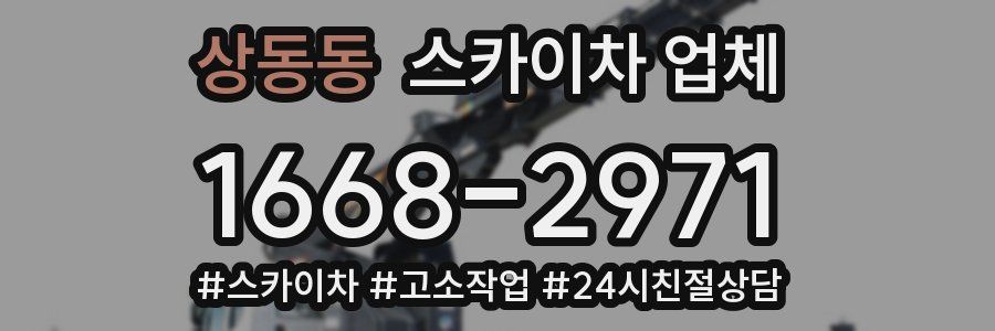 상동동 스카이차 업체