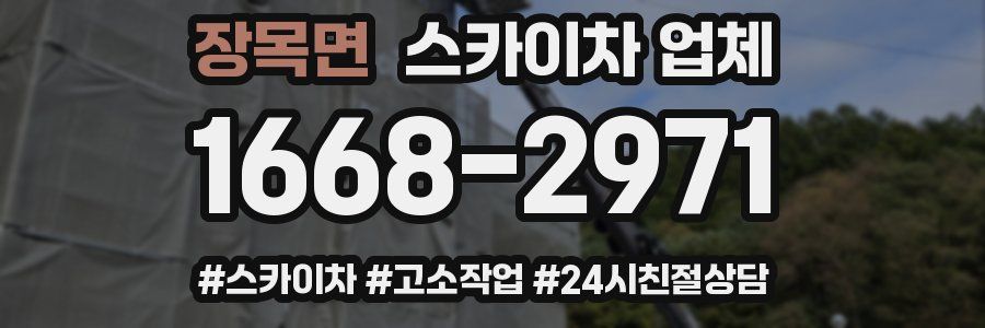 장목면 스카이차 업체