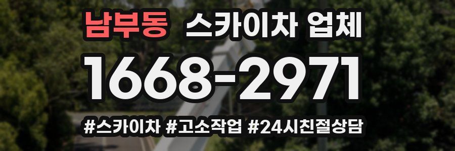 남부동 스카이차 업체