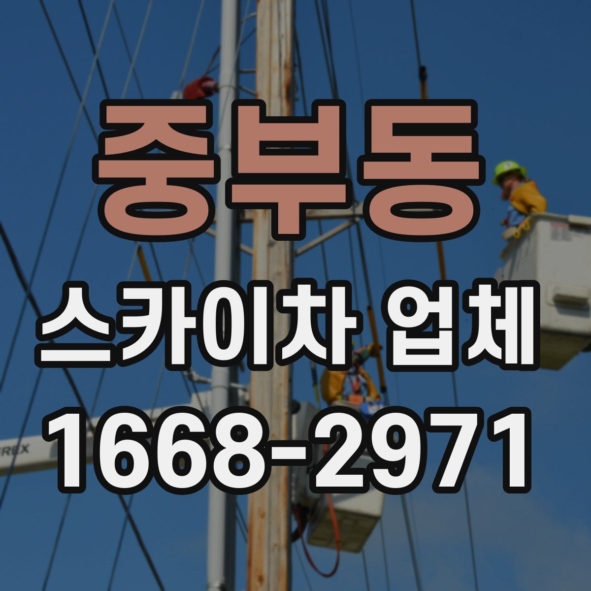중부동 스카이차 업체