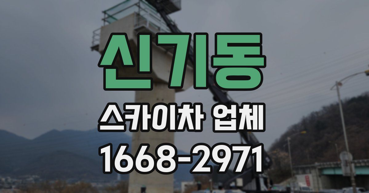 신기동 스카이차 업체