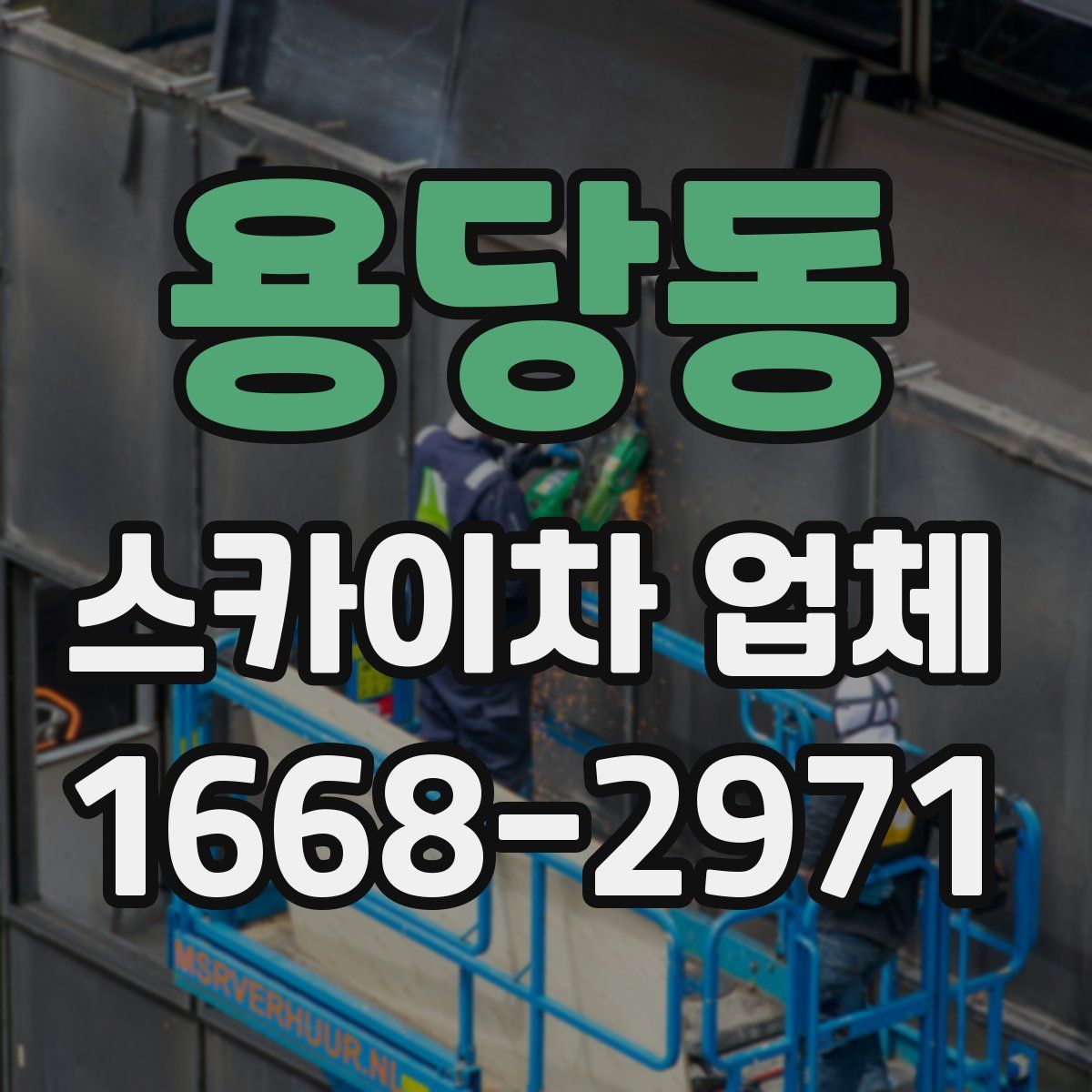 용당동 스카이차 업체