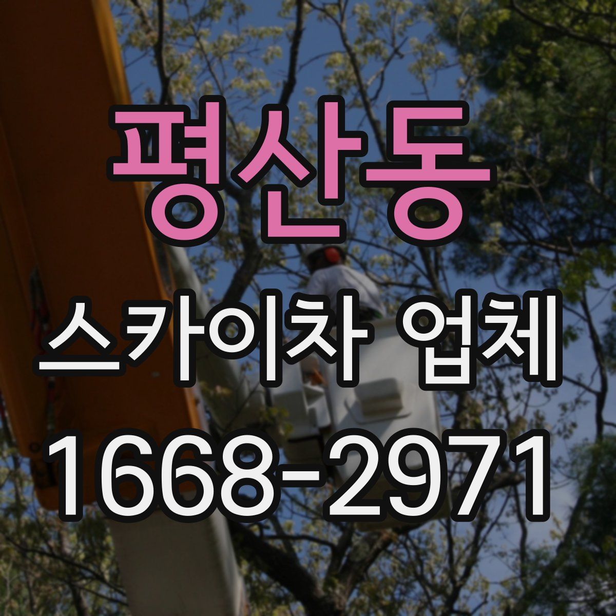 평산동 스카이차 업체