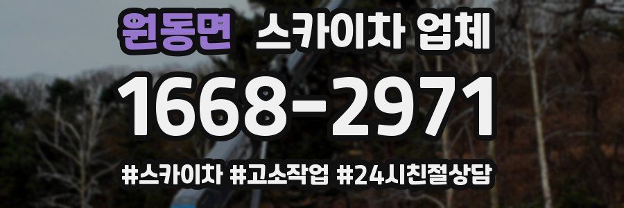 원동면 스카이차 업체