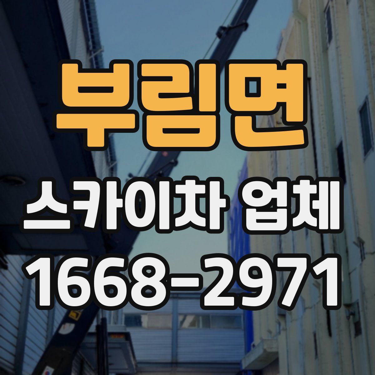 부림면 스카이차 업체
