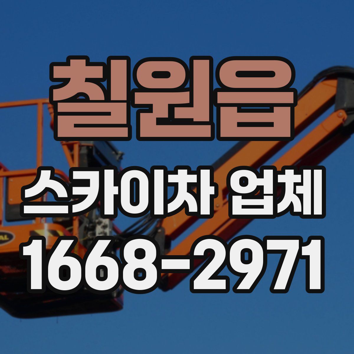 칠원읍 스카이차 업체