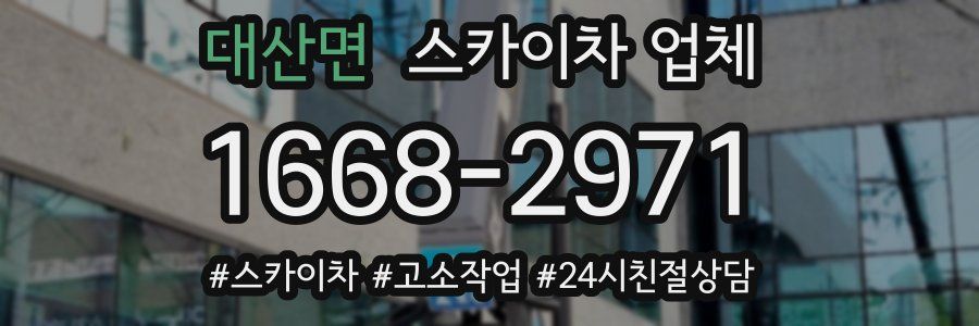 대산면 스카이차 업체